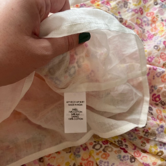 Apiece Apart Floral Puff Sleeve Maxi Dress - Picture 9 of 15